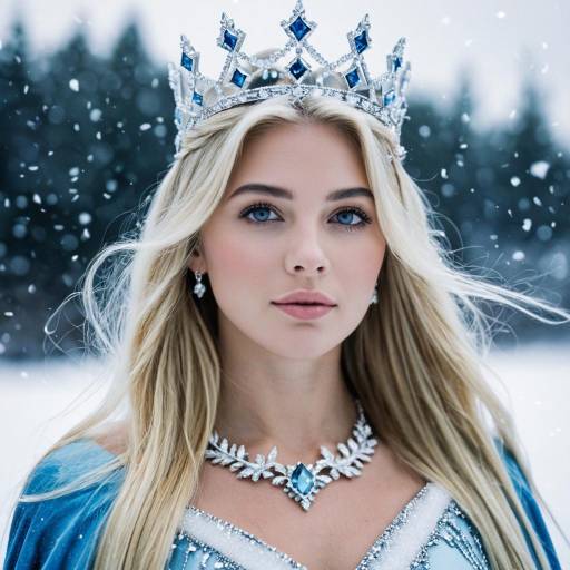 Enchanting Frost Costume Portrait of Woman