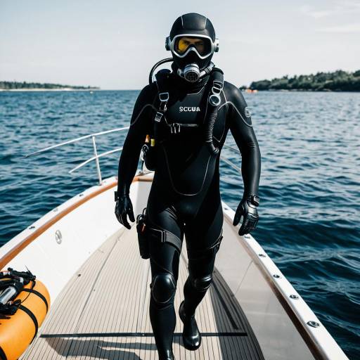 Scuba Diver Cosplay Costume on Boat