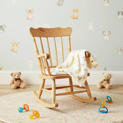 Cozy Adult Baby Nursery Scene