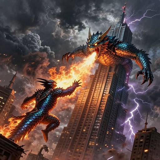 Majestic Skyscales Midair Battle