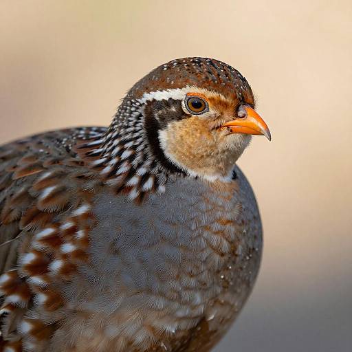 Elegant Quail in Golden Soft Light