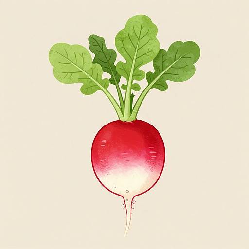Realistic Detailed Radish Icon