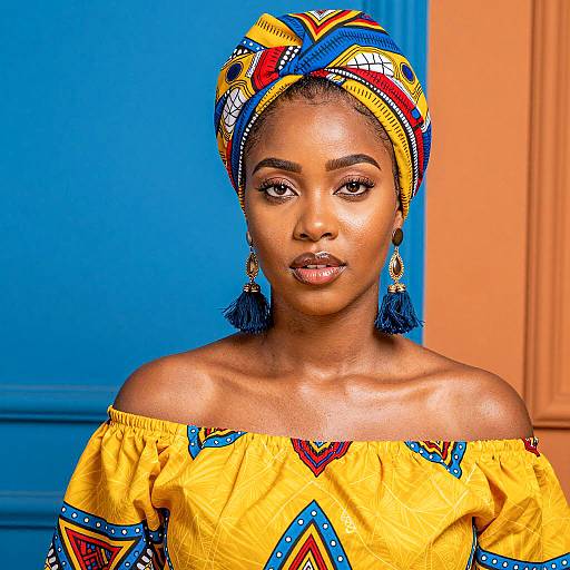 Vibrant Portrait of a Young Woman