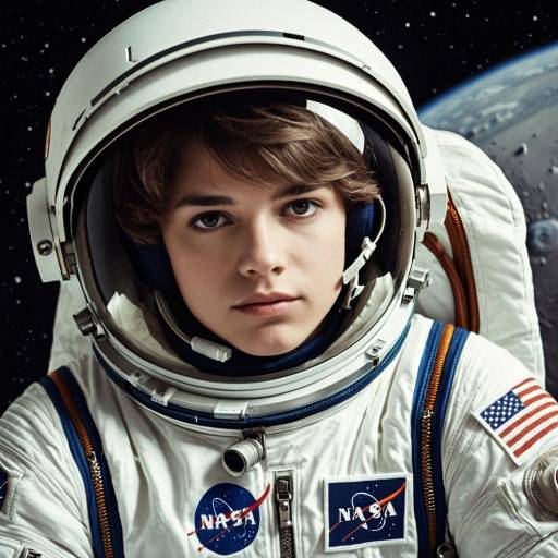 Realistic Male Astronaut in Jumpsuit
