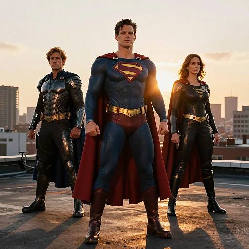Epic Superhero Outfits at Sunset