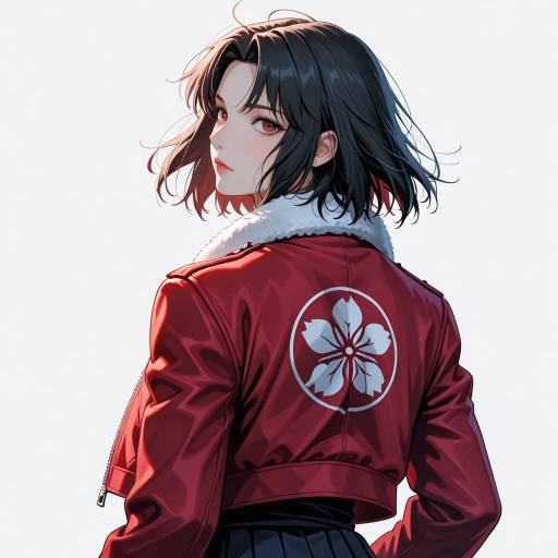 Ryougi Shiki in Red Jacket Portrait
