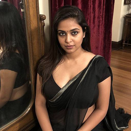 Elegant Woman in Vintage Heritage Setting
