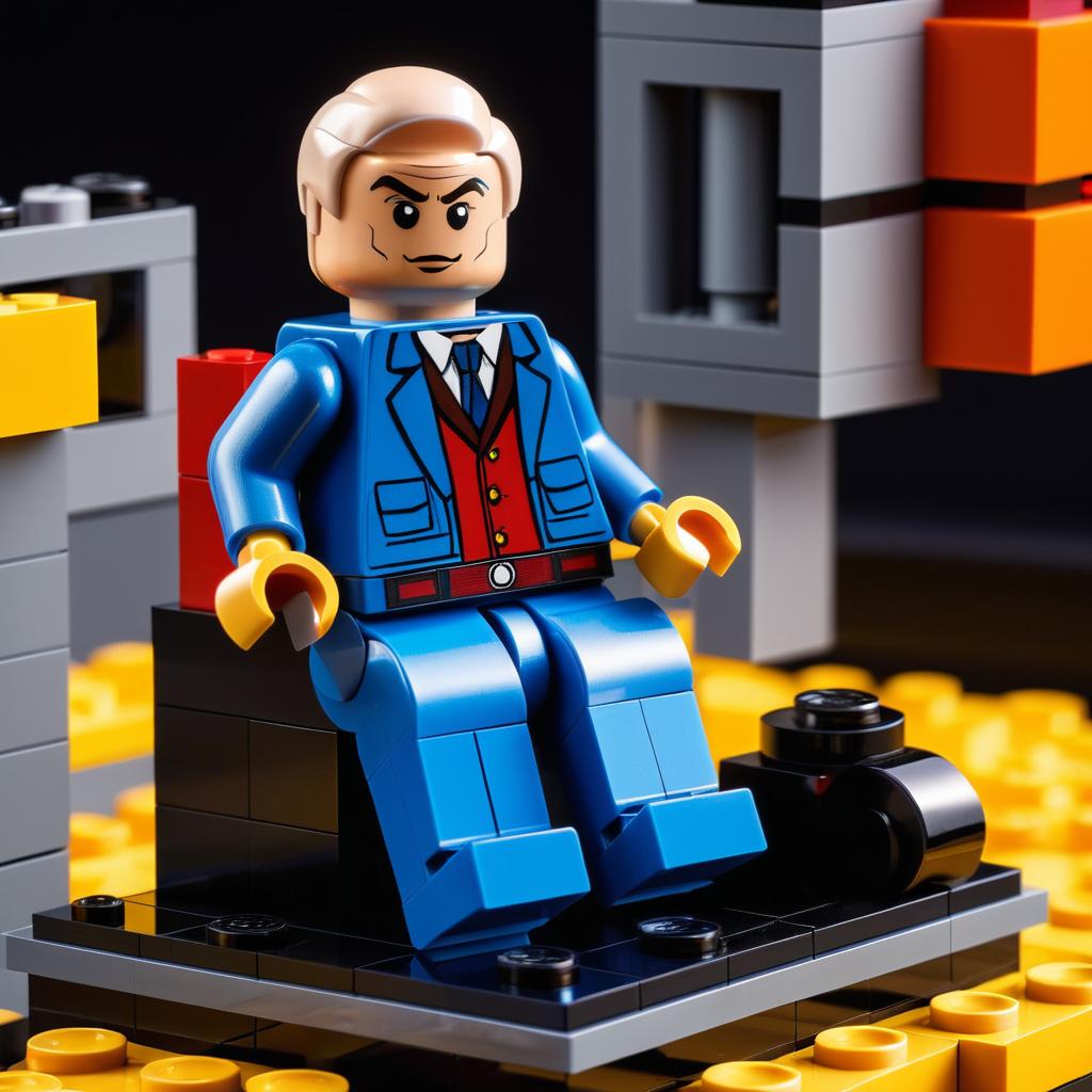 Professor X as a Detailed Lego Figurine