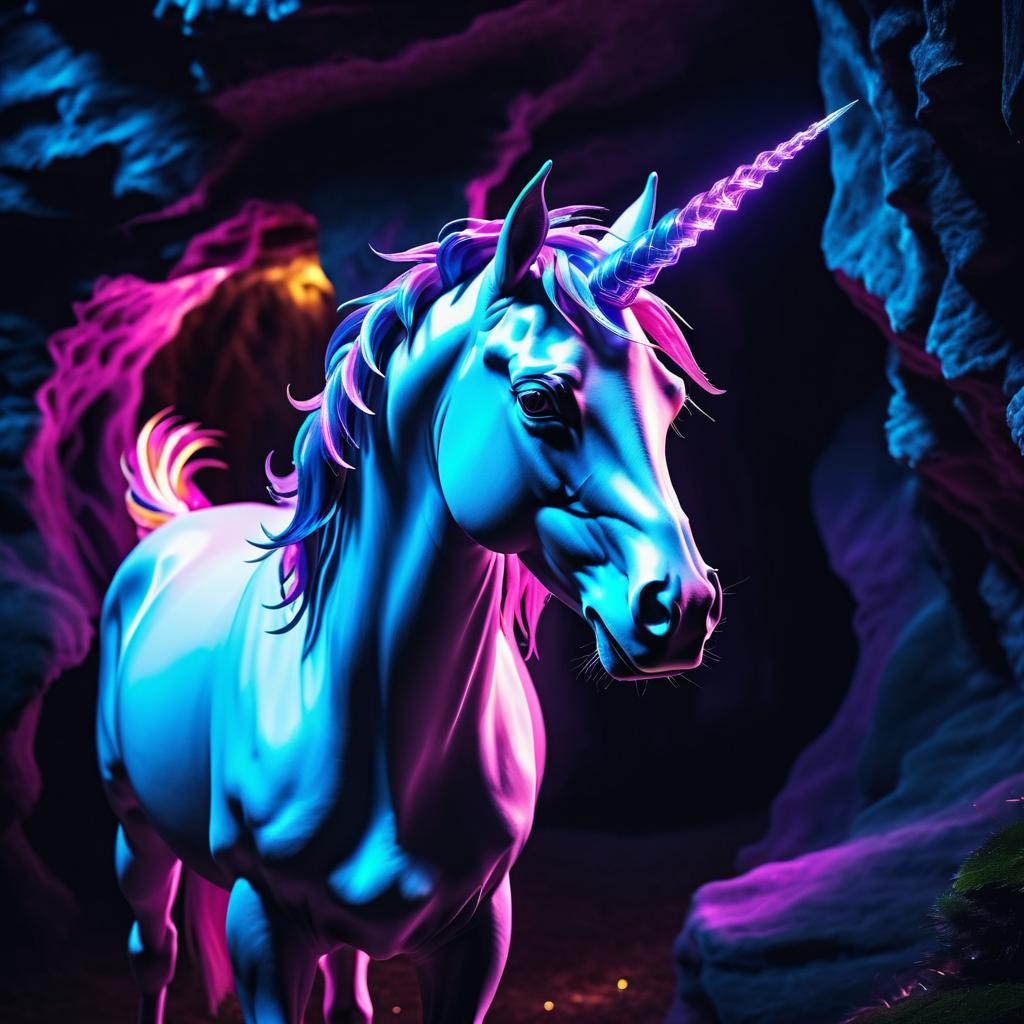 Enchanted Portrait of a Radiant Unicorn