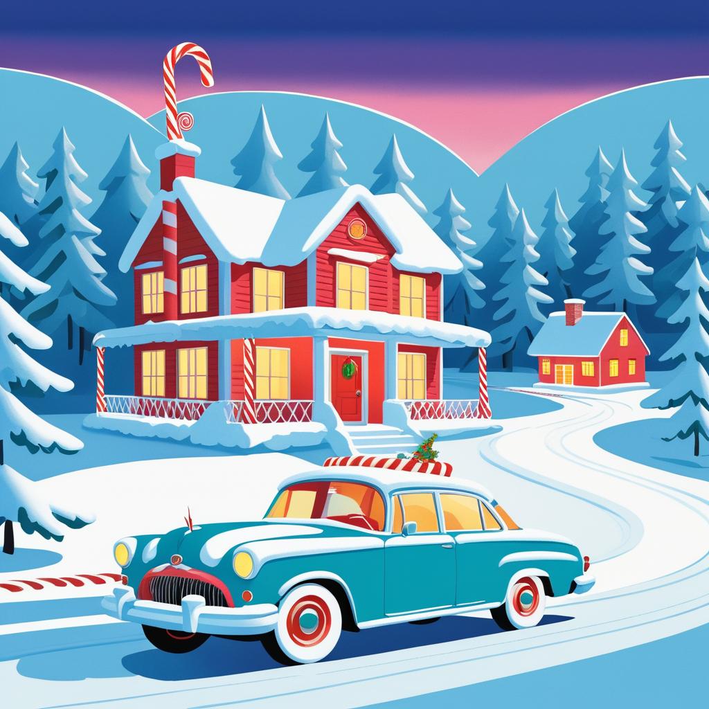 Whimsical Winter Drive Through Seuss-Land