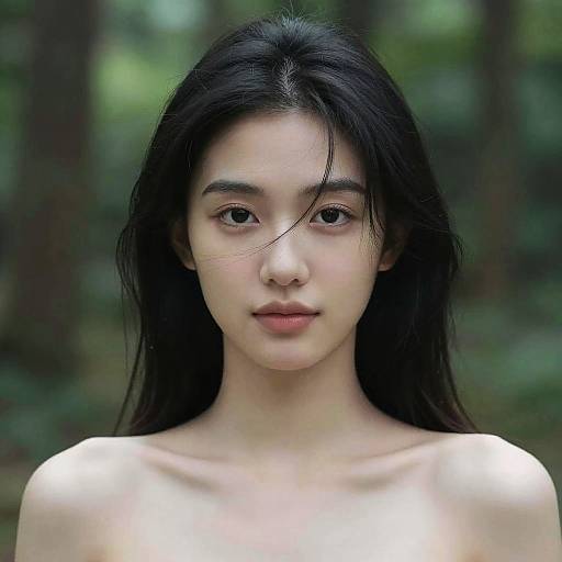 Photorealistic Portrait of Smiling Girl