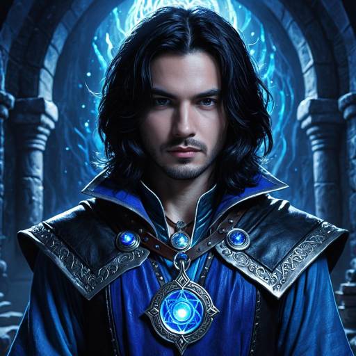 Majestic Sorcerer in Mystical Lighting
