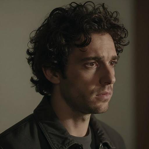 Concerned Man in Dimly Lit Setting