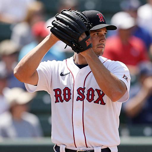Intense Male Baseball Player Portrait