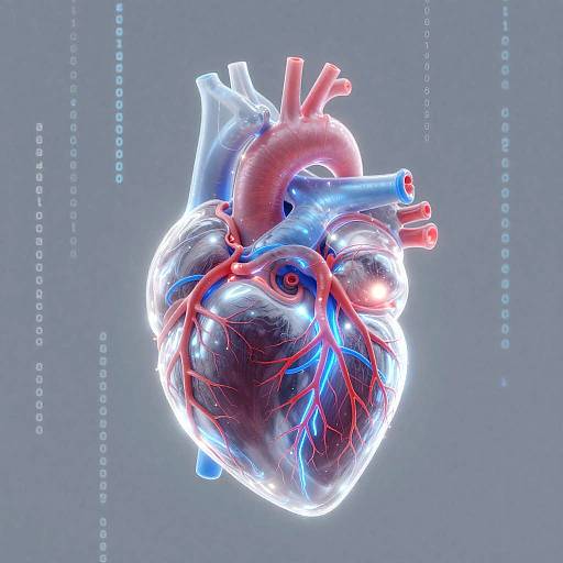 Transparent Human Heart Digital Illustration