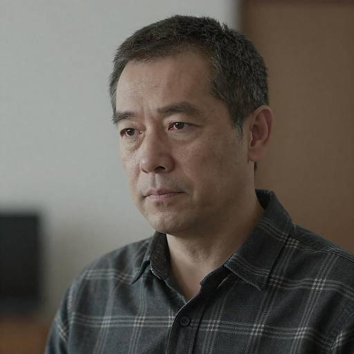 Serious Portrait of Middle-Aged Man