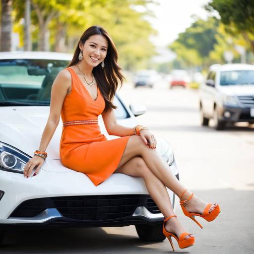 Elegant Outdoor Portrait of a Young Woman