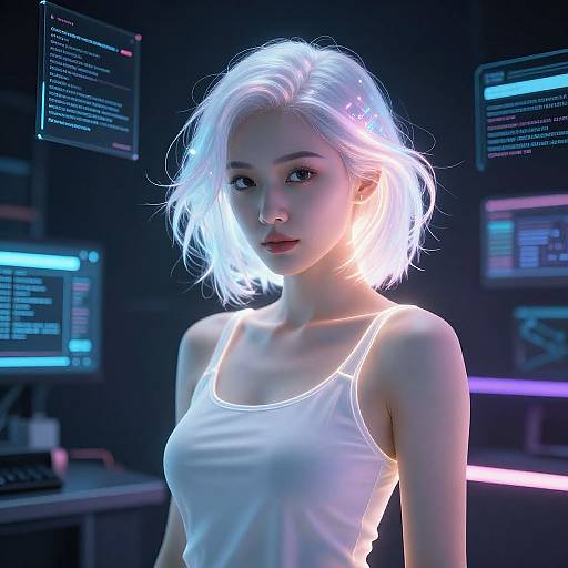 Futuristic AI Digital Portrait Artist