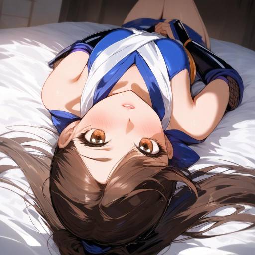 Ninja Girl with Brown Ponytail