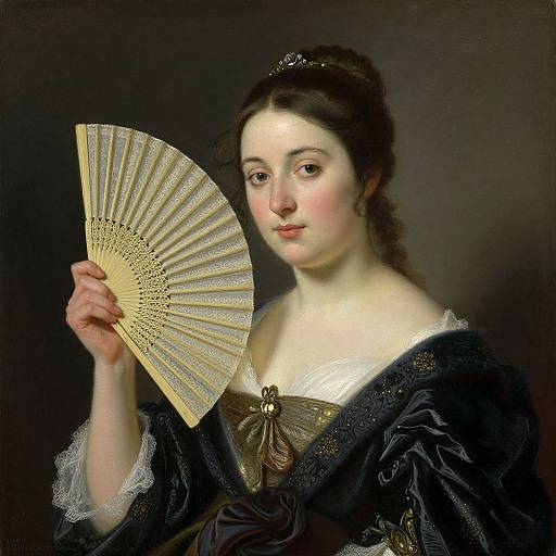 Jan Portielje Woman with Fan