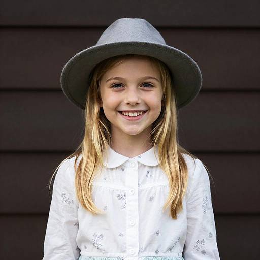Portrait of a Smiling Young Girl