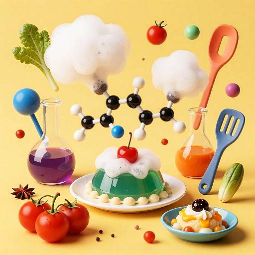 Playful Molecular Gastronomy: Vivid Culinary Art