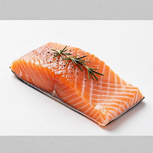 Vibrant Sliced Salmon with Herbs