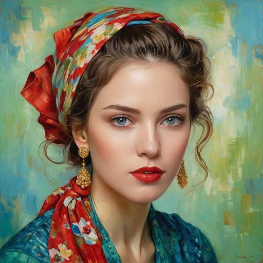 Elegant Modern Impressionism Portrait
