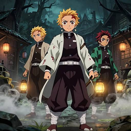 Blonde Demon Slayers in Haunted Village