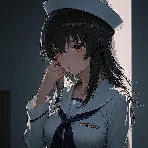 Illustration of Murakami (girls und panzer), girls und panzer in the style of Egawa satsuki