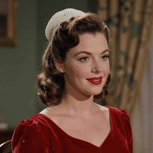 Elegant 1950s Fashion Portrait