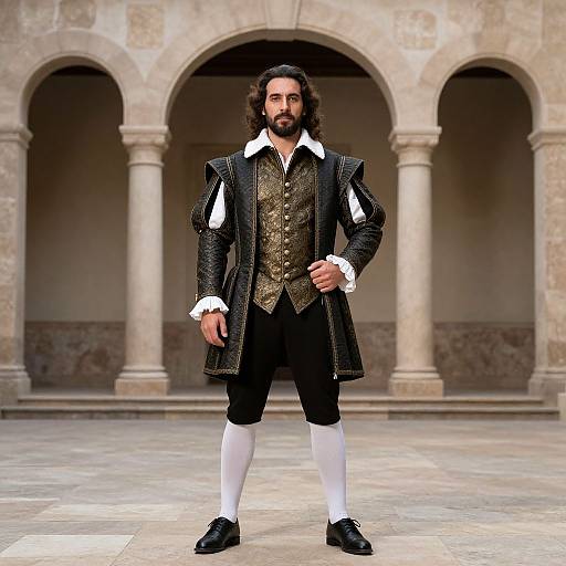 Man in Modern Renaissance Spanish Costume
