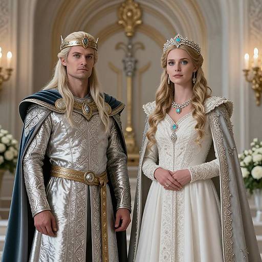 Royal Wedding Portrait of Scandinavian Gods