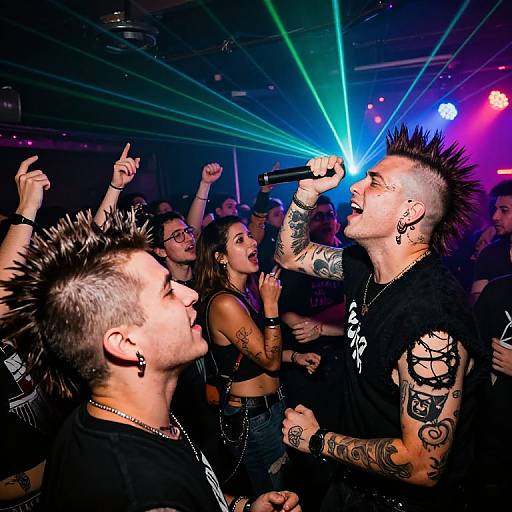 Energetic Punk Concert Scene