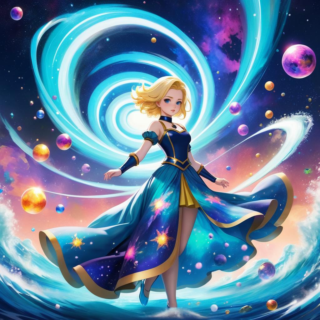 Magical Girl Android 18 in Underwater Battle