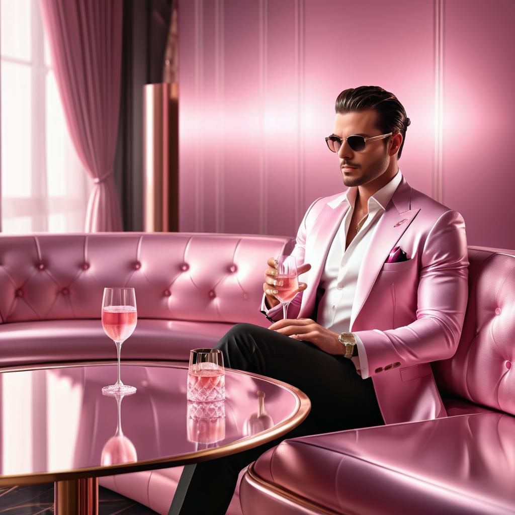 Sophisticated Luxury: Pink Champagne Indulgence