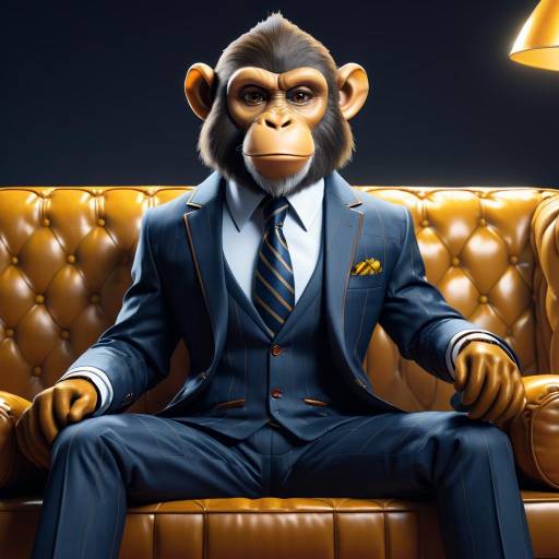 Anthropomorphic Monkey in Business Suit