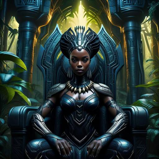 Mystical Jungle Throne of a Panther Queen