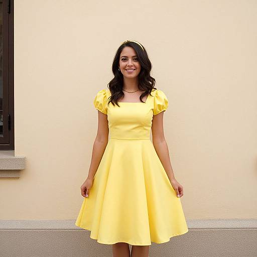 Woman in Yellow Dress Portrait