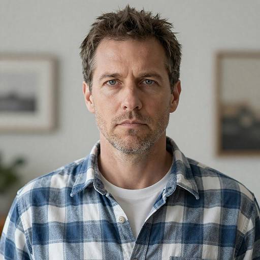 Serious Middle-Aged Man Portrait