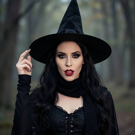 Woman in Wicked Witch Costume