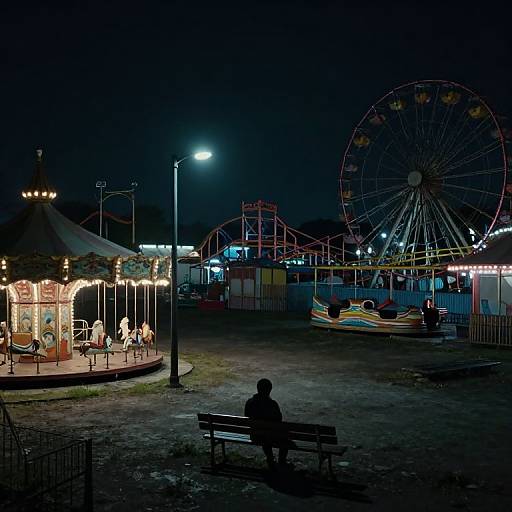 Haunting Night at Abandoned Funfair