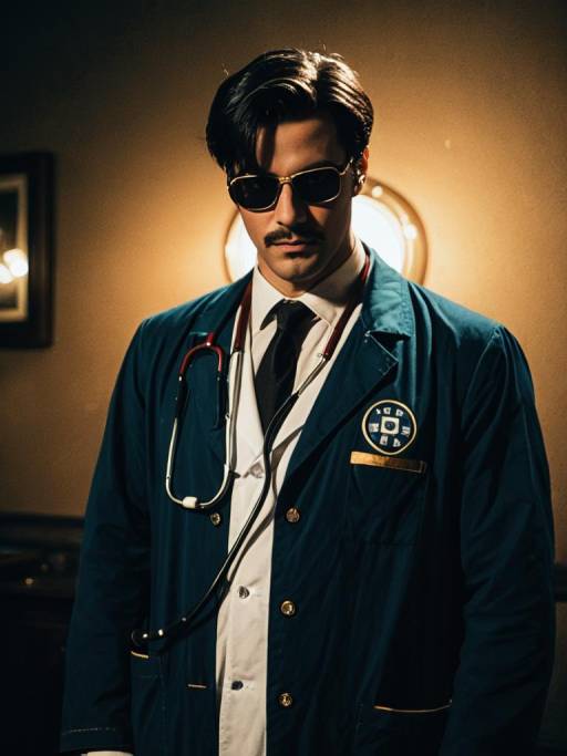Realistic Doctor Mid-Nite Cosplay Photo
