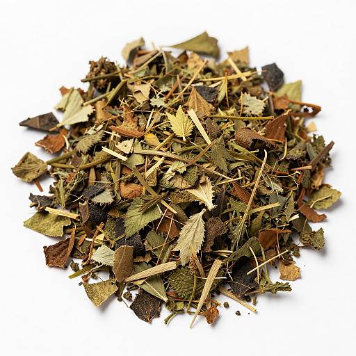 Close-Up of Dried Cannabis Leaves