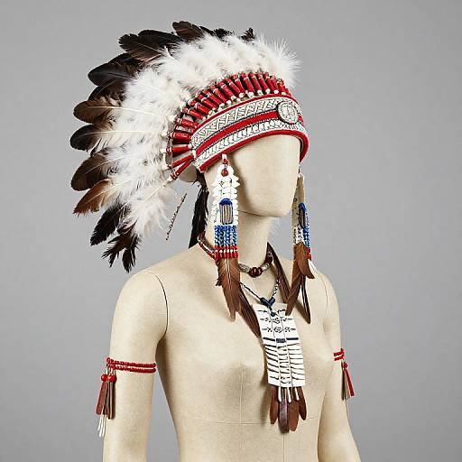 Mannequin in Native American Attire