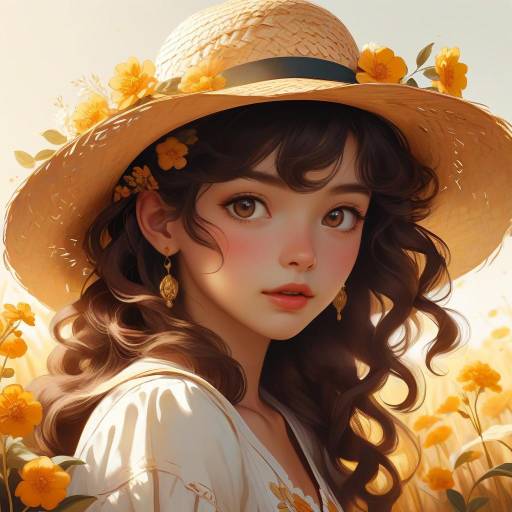 Detailed Anime Portrait of a Girl
