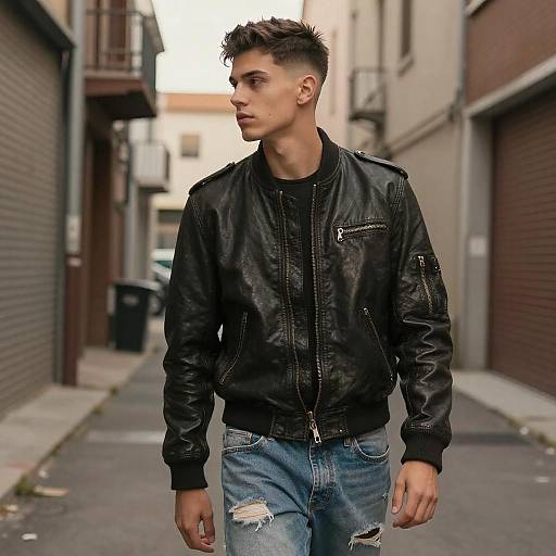 Box Fade Style in Urban Alley