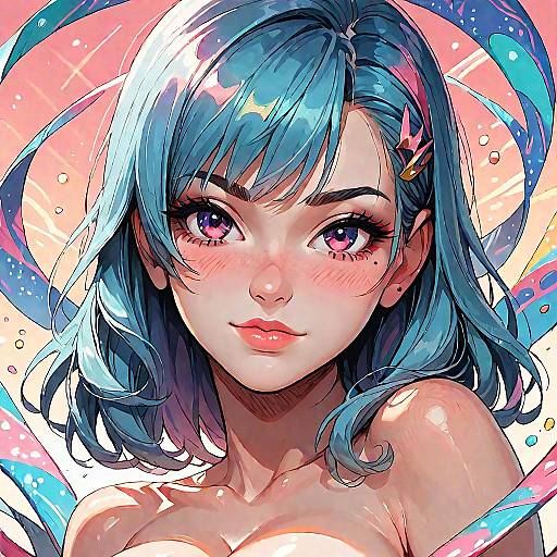 Shiny Sasami Magic Blushing Gaze