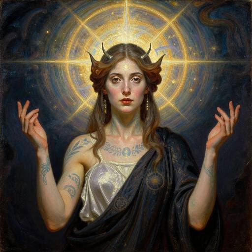 Enlightened Psychic Woman Oil Painting