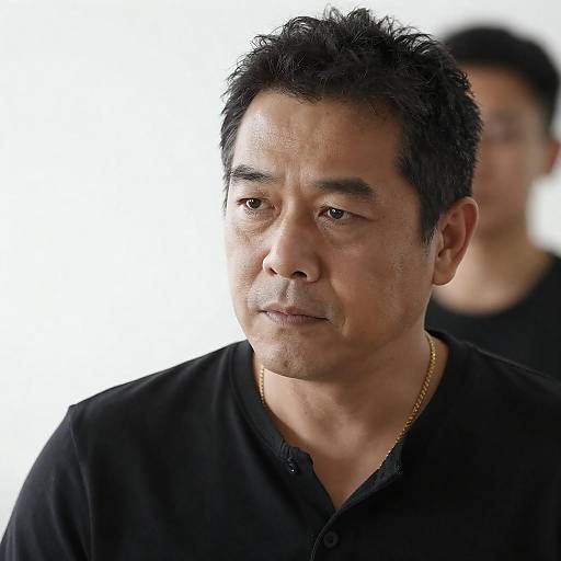 Portrait of a Serious Middle-Aged Man